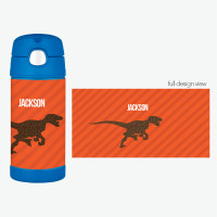 Dino and Me Orange Thermos Bottle