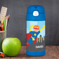 A Cool Superhero Personalized Boy Thermos