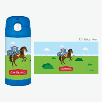 Cute Race Horse Thermos Bottle