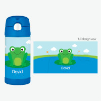 Cute Smiley Frog Thermos Bottle