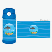 Shark Waves Thermos Bottle