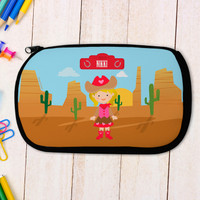 Blonde Cowgirl Pencil Case