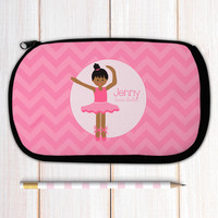 African American Sweet Ballerina Pencil Case