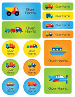 Transportation Waterproof Labels Variety Pack (Set of 56)