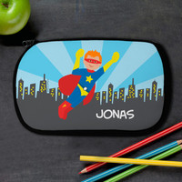 A Cool Red Hair Superhero Pencil Case
