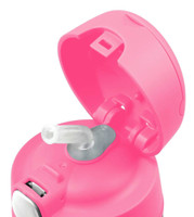 Double Initial Stripes Pink Thermos Bottle