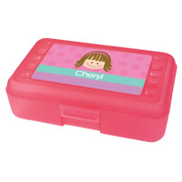 pink just like me pencil box for kids