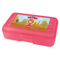 Cowgirl Personalized Pencil Box