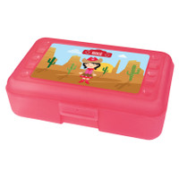 Cowgirl Personalized Pencil Box