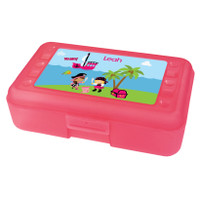 Yo Ho Pirate Girl Personalized Pencil Box