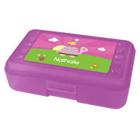 Turtle and Happy Bird Personalized Pencil Box