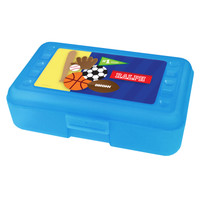 My Love For Sports Personalized Pencil Box