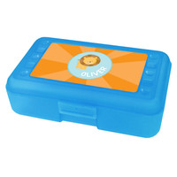 Cute Baby Lion Personalized Pencil Box