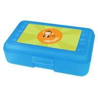 Cute Baby Monkey Personalized Pencil Box