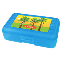 Monkeys in the Jungle Personalized Pencil Box