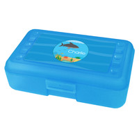 Shark Waves Personalized Pencil Box