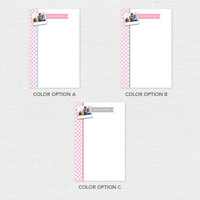 Criss Cross Photo Custom Notepad