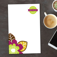Bold Beauty Circle Custom Notepad