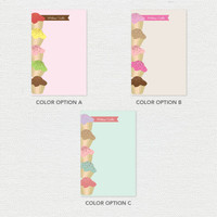 Yummy Treats Border Custom Notepad