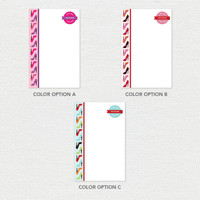 Love for Shoes Border Custom Notepad