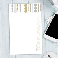 Luxe Circles Custom Notepad
