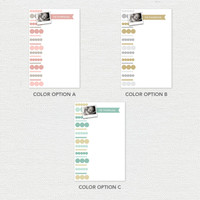 Luxe Circles Photo Custom Notepad