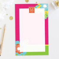 Modern Blooms Custom Notepad