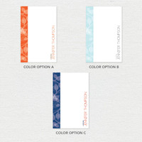 Leaves and Swirls Custom Notepad