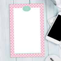Quatrefoil Beauty Custom Notepad