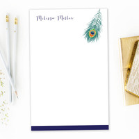 A Beautiful Feather Custom Notepad
