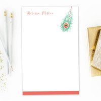 A Beautiful Feather Custom Notepad