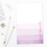 Watercolor Waves Custom Notepad