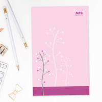 Modern Thin Tree Custom Notepad