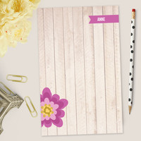 Rustic Flower Custom Notepad