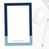 Herringbone Mood Custom Notepad