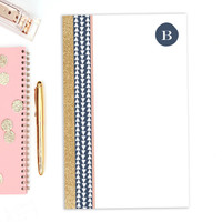 Triangles & Glitter Custom Notepad
