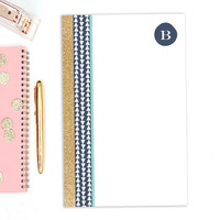 Triangles & Glitter Custom Notepad