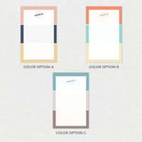 Three Stripes Custom Notepad