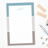 Three Stripes Custom Notepad