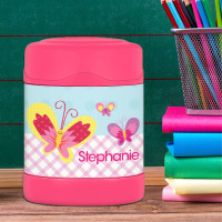 Smiley Butterfly Thermos Food Jar