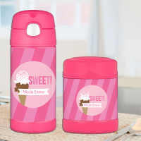Sweet & Yummy Pink Thermos Food Jar