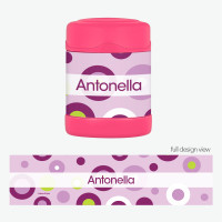 Circles and Circles Purple Thermos Food Jar