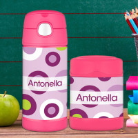 Circles and Circles Purple Thermos Food Jar