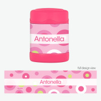 Circles and Circles Pink Thermos Food Jar