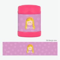 Just Like Me Girl Lavender Kids Thermos Food Jar