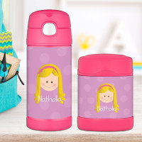 Just Like Me Girl Lavender Kids Thermos Food Jar
