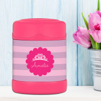 princess tiara personalized thermos food jar for kids