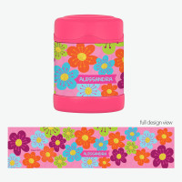 Shiny Bold Flowers Thermos Food Jar
