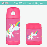 Rainbow Unicorn Thermos Food Jar