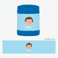 Just like Me Boy Light Blue Thermos Food Jar